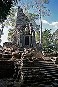 Angkor Thom - Prah Palilay temple surrounded by trees 